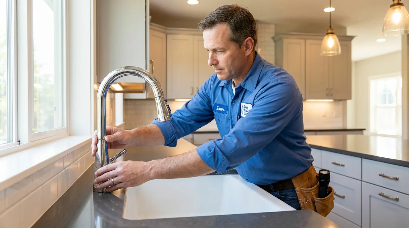 Kitchen faucet installation by Johns Plumbing LLC in Ahwahnee
